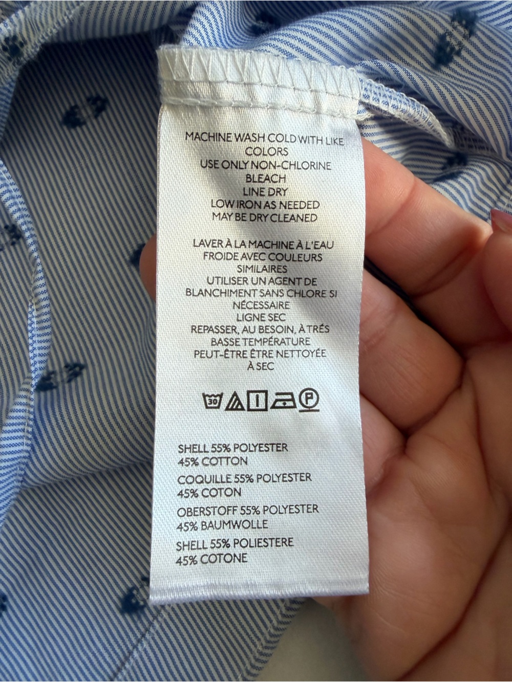 NWT Anthropologie Maeve Cinched Waist Navy Sun Embroidered Button Down Shirt - Picture 13 of 15